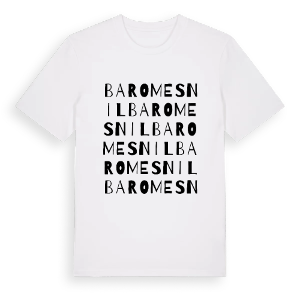 Baromesnil ordlek t-shirt – ekologisk bomull t-shirt från Pinshirt