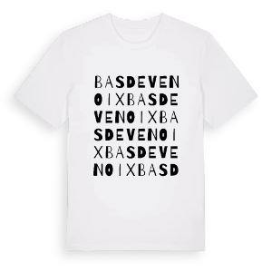 Bas de Venoix ordlek t-shirt – ekologisk bomull t-shirt från Pinshirt