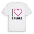 Jag älskar Baudre t-shirt stort tryck