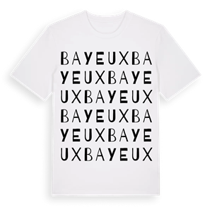 Bayeux ordlek t-shirt – ekologisk bomull t-shirt från Pinshirt