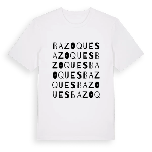 Bazoques ordlek t-shirt – ekologisk bomull t-shirt från Pinshirt