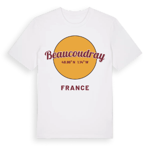 Beaucoudray cirkel t-shirt – ekologisk bomull t-shirt från Pinshirt