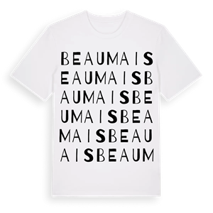 Beaumais ordlek t-shirt – ekologisk bomull t-shirt från Pinshirt