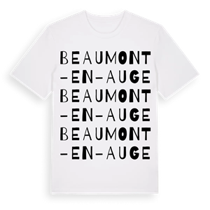 Beaumont-en-Auge ordlek t-shirt – ekologisk bomull t-shirt från Pinshirt