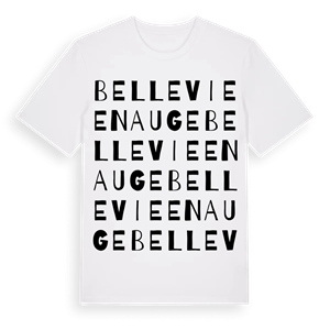 Belle Vie en Auge ordlek t-shirt – ekologisk bomull t-shirt från Pinshirt