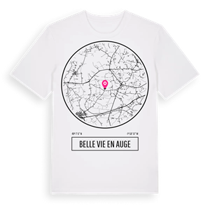 Belle Vie en Auge t-shirt – ekologisk bomull t-shirt från Pinshirt