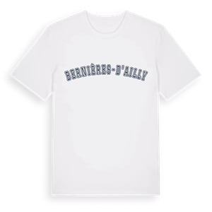 Bernières-d'Ailly college t-shirt – ekologisk bomull t-shirt från Pinshirt