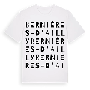 Bernières-d'Ailly ordlek t-shirt – ekologisk bomull t-shirt från Pinshirt