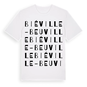 Biéville-Beuville ordlek t-shirt – ekologisk bomull t-shirt från Pinshirt