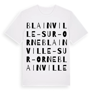 Blainville-sur-Orne ordlek t-shirt – ekologisk bomull t-shirt från Pinshirt