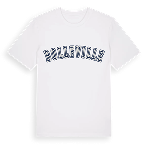 Bolleville college t-shirt – ekologisk bomull t-shirt från Pinshirt