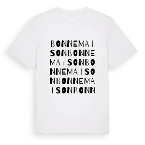 Bonnemaison ordlek t-shirt – ekologisk bomull t-shirt från Pinshirt