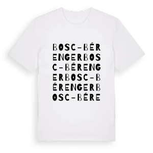 Bosc-Bérenger ordlek t-shirt – ekologisk bomull t-shirt från Pinshirt
