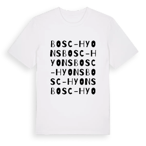 Bosc-Hyons ordlek t-shirt – ekologisk bomull t-shirt från Pinshirt