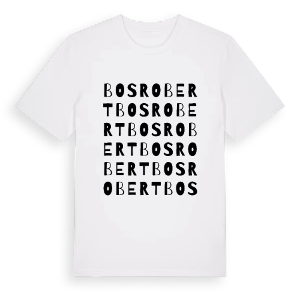 Bosrobert ordlek t-shirt – ekologisk bomull t-shirt från Pinshirt
