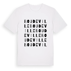 Boudeville ordlek t-shirt – ekologisk bomull t-shirt från Pinshirt