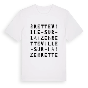 Bretteville-sur-Laize ordlek t-shirt – ekologisk bomull t-shirt från Pinshirt