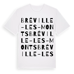 Bréville-les-Monts ordlek t-shirt – ekologisk bomull t-shirt från Pinshirt