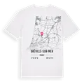 Bréville-sur-Mer karta t-shirt