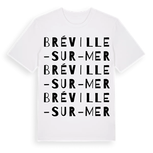 Bréville-sur-Mer ordlek t-shirt – ekologisk bomull t-shirt från Pinshirt