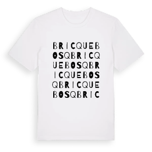 Bricquebosq ordlek t-shirt – ekologisk bomull t-shirt från Pinshirt
