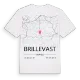 Brillevast karta t-shirt