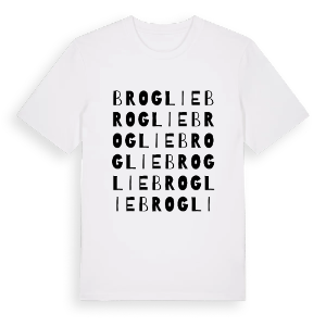 Broglie ordlek t-shirt – ekologisk bomull t-shirt från Pinshirt
