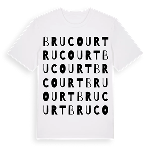 Brucourt ordlek t-shirt – ekologisk bomull t-shirt från Pinshirt