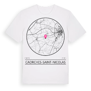 Caorches-Saint-Nicolas t-shirt – ekologisk bomull t-shirt från Pinshirt