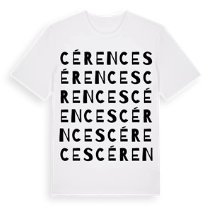 Cérences ordlek t-shirt – ekologisk bomull t-shirt från Pinshirt