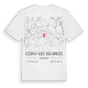 Cesny-les-Sources karta t-shirt