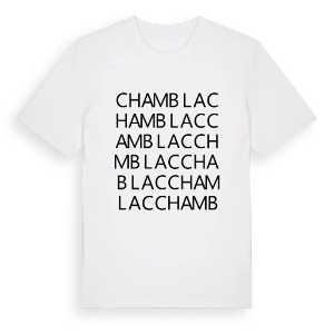 Chamblac ordlek t-shirt – ekologisk bomull t-shirt från Pinshirt