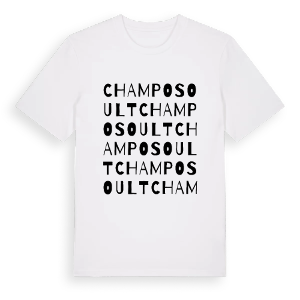 Champosoult ordlek t-shirt – ekologisk bomull t-shirt från Pinshirt