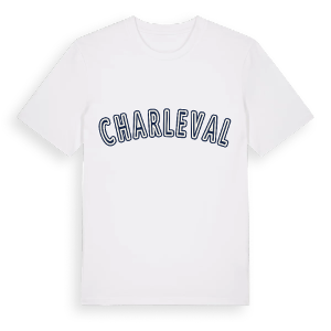Charleval college t-shirt – ekologisk bomull t-shirt från Pinshirt