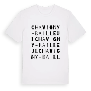 Chavigny-Bailleul ordlek t-shirt – ekologisk bomull t-shirt från Pinshirt