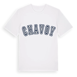 Chavoy college t-shirt – ekologisk bomull t-shirt från Pinshirt