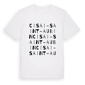 Cisai-Saint-Aubin ordlek t-shirt – ekologisk bomull t-shirt från Pinshirt
