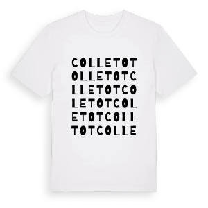 Colletot ordlek t-shirt – ekologisk bomull t-shirt från Pinshirt