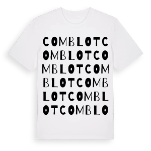 Comblot ordlek t-shirt – ekologisk bomull t-shirt från Pinshirt