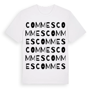 Commes ordlek t-shirt – ekologisk bomull t-shirt från Pinshirt