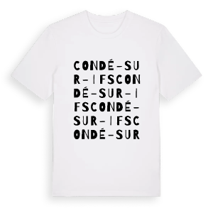 Condé-sur-Ifs ordlek t-shirt – ekologisk bomull t-shirt från Pinshirt