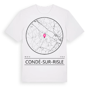 Condé-sur-Risle t-shirt – ekologisk bomull t-shirt från Pinshirt