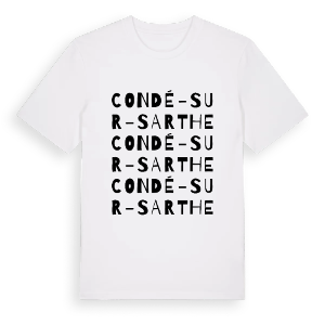 Condé-sur-Sarthe ordlek t-shirt – ekologisk bomull t-shirt från Pinshirt
