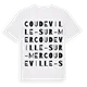 Coudeville-sur-Mer ordlek t-shirt