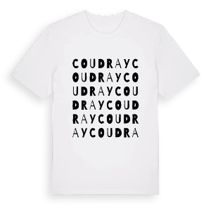 Coudray ordlek t-shirt – ekologisk bomull t-shirt från Pinshirt