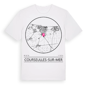 Courseulles-sur-Mer t-shirt – ekologisk bomull t-shirt från Pinshirt