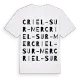 Criel-sur-Mer ordlek t-shirt