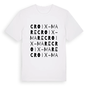 Croix-Mare ordlek t-shirt – ekologisk bomull t-shirt från Pinshirt
