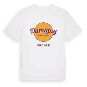 Damigny cirkel t-shirt – ekologisk bomull t-shirt från Pinshirt