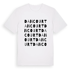 Dancourt ordlek t-shirt – ekologisk bomull t-shirt från Pinshirt